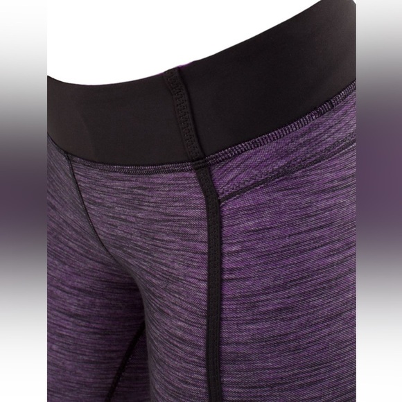 Lululemon Forme Pant Reversible Slub Denim Tender Violet Purple / Black Sz 8 - Picture 4 of 14